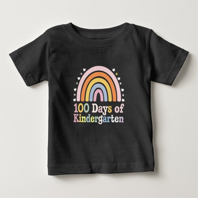 100. Kindergartenlehrer Kinder 100 Tage Baby T-shirt (Vorderseite)