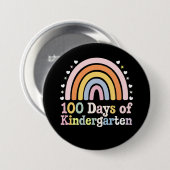 100. Kindergartenlehrer Kinder 100 Tage Button (Vorne & Hinten)