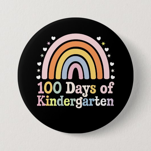 100. Kindergartenlehrer Kinder 100 Tage Button (Vorderseite)