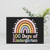 100. Kindergartenlehrer Kinder 100 Tage Einladung (Stehend Vorderseite)