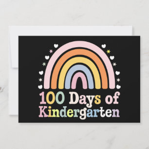 100. Kindergartenlehrer Kinder 100 Tage Einladung