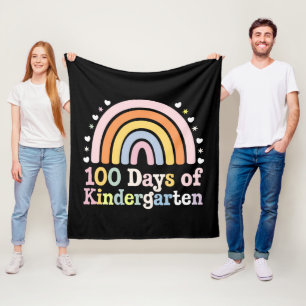 100. Kindergartenlehrer Kinder 100 Tage Fleecedecke