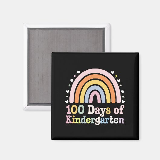 100. Kindergartenlehrer Kinder 100 Tage Magnet (Vorderseite/Rückseite)