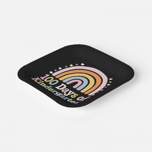 100. Kindergartenlehrer Kinder 100 Tage Pappteller (Gewinkelt)