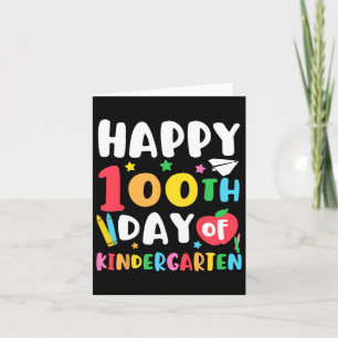 100. Kindergartenlehrer Kinder 100 Tage Sc Karte