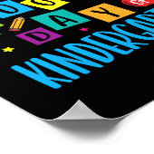 100. Kindergartenlehrertag 100 Tage Poster (Ecke)