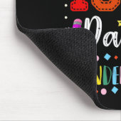 100. Kindergartentag farbiger Lehrer und Stu Mousepad (Ecke)