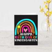 100. Kindergartentag Regenbogen 100 Tage Karte (Gelbe Blume)