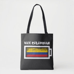 100 % kolumbianische Flagge Tasche