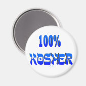 100% koschere jüdische Geschenke Magnet (Vorderseite/Rückseite)