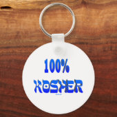 100% koschere jüdische Geschenke Schlüsselanhänger (Vorderseite)