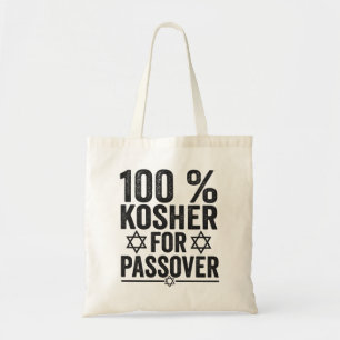 100% Kosher for Passover Funny Passover Pesach Tragetasche
