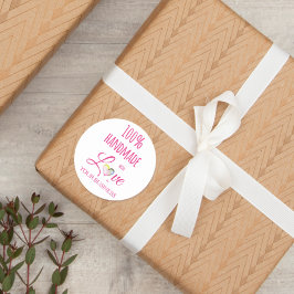 100 % Kostenvoranschlag Handgefertigte Artikel Han Runder Aufkleber