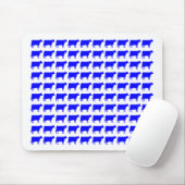 100 Kühe - blau Mousepad (Mit Mouse)