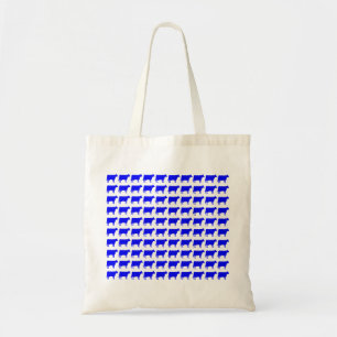 100 Kühe - blau Tragetasche