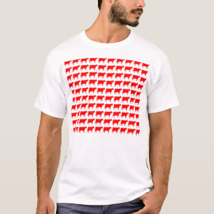100 Kühe - Rot T-Shirt