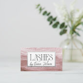 100 Lashes Erinnerung Rose Marble Visitenkarte (Stehend Vorderseite)