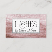 100 Lashes Erinnerung Rose Marble Visitenkarte (Vorderseite)