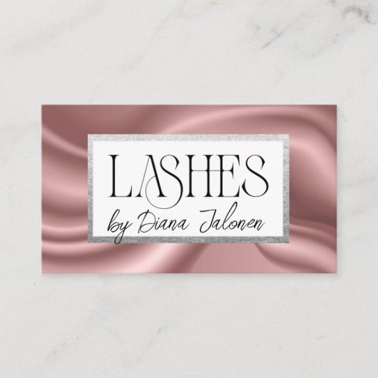 100 Lashes Erinnerung Rose Marble Visitenkarte (Vorderseite)