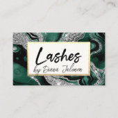 100 Lashes Erinnerung Rose Marble Visitenkarte (Vorderseite)