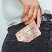 100 Lashes Erinnerung Rose Tropfen Nägel Visitenkarte