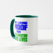 100% Lebendbeweis, dass Organspende Leben Rette Tasse (Vorderseite Links)