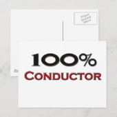 100 % Leiter Postkarte (Vorne/Hinten)