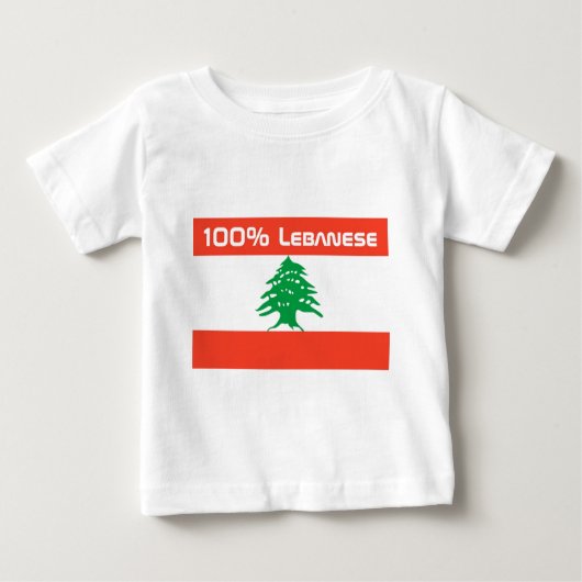 100% Libanese Baby T-shirt (Vorderseite)