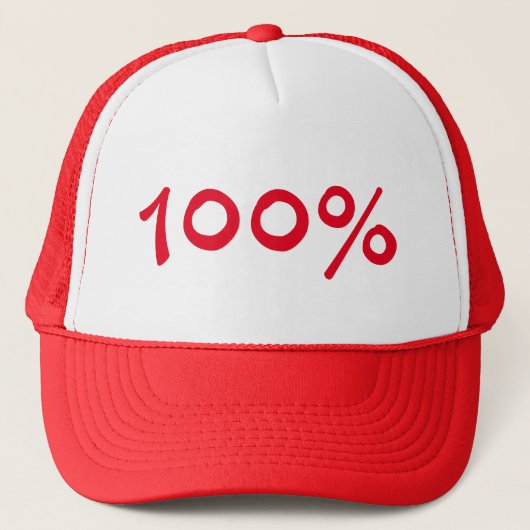 100% LKW-Hut Truckerkappe (Vorderseite)