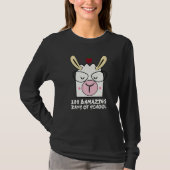 100 Llamazing Days Llama 100th Day Of School Teach T-Shirt (Vorderseite)