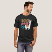 100 Llamazing Days Llama 100th Day Of School Teach T-Shirt (Vorne ganz)