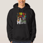100 Llamazing Days Of Kindergarten 100th Day Llama Hoodie (Vorderseite)
