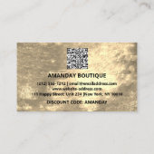 100 Logo QRCODE 10%OFF Dankeschön Rabatt Visitenkarte (Rückseite)