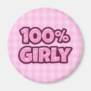 100 % Mädchen Magnet