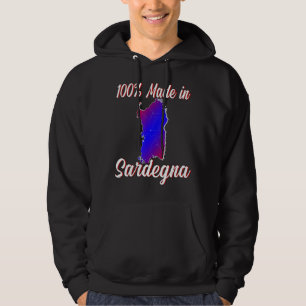 100 Made in Sardinien Italien 100 Prozent Sar Hoodie