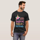 100 Magical Days of 3rd Grade School Unicorn Teach T-Shirt (Vorne ganz)