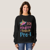 100 Magical Days of Pre K School Unicorn Teacher S Sweatshirt (Vorne ganz)