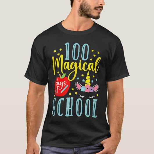 100 Magical Days Of School Magical Unicorn  Tank T (Vorderseite)