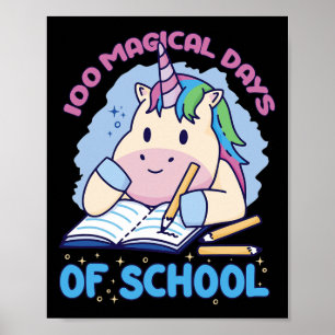 100 magische Schultage 100 Tage Poster