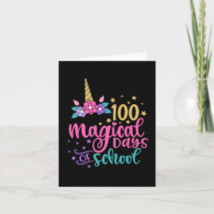 100 magische Schultage Karte
