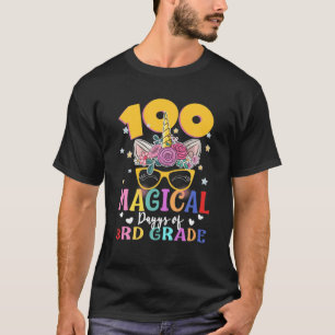 100 magische Tage der 3. Klasse Schule Gesicht Nie T-Shirt