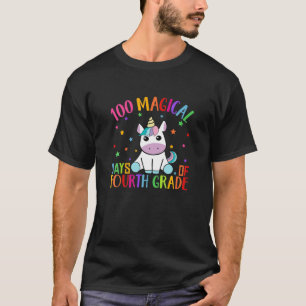 100 magische Tage der 4ten Klasse Einhornmaske Mäd T-Shirt