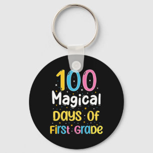 100 magische Tage der ersten Klasse 100. Schultag Schlüsselanhänger