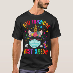 100 magische Tage der ersten Klasse Schule Unicorn T-Shirt