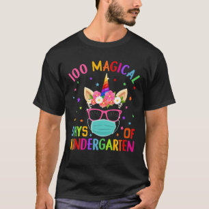 100 magische Tage der Kindergartenschule Unicorn M T-Shirt