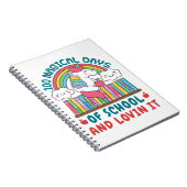 100 Magische Tage der Schule Einhorn Notizblock (Rechte Seite)