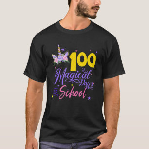 100 magische Tage der Schule Unicorn Lehrer Studen T-Shirt
