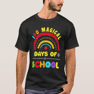 100 magische Tage des Lehrers Schüler 100. D T-Shirt