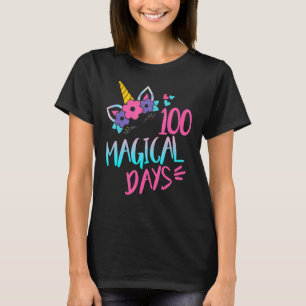 100 magische Tage Einhorn 100. Schulmädchen T-Shirt