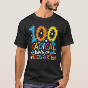 100 Magische Tage im Kindergarten 100. Schultag T-Shirt